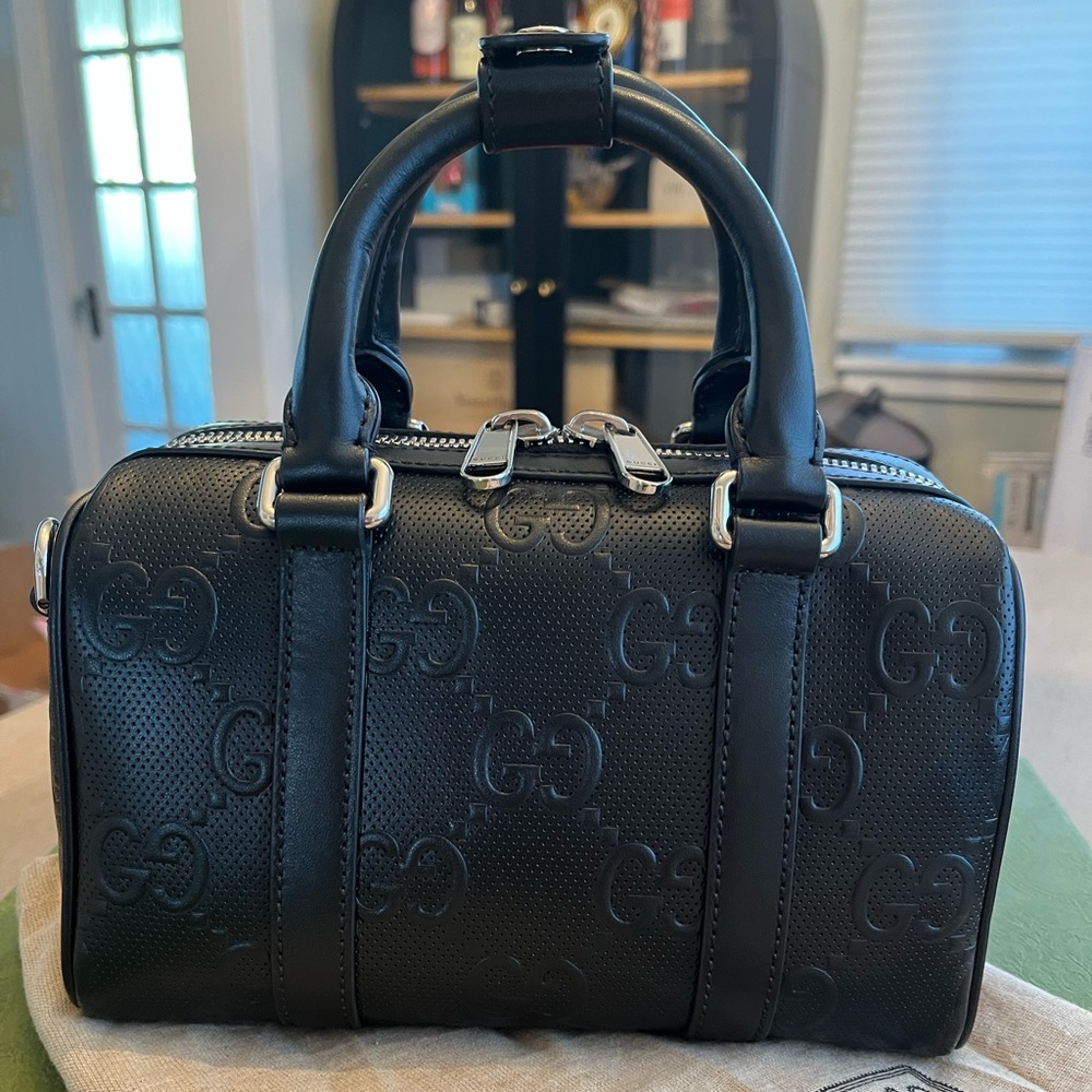 ⛔️ SOLD ⛔️ Gucci GG Embossed Mini Duffle Speedy Bag - Picture 9 of 17